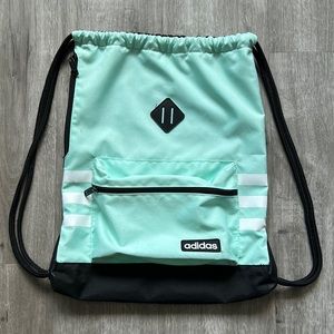 Adidas Mint Green Classic 3-Stripes Sackpack